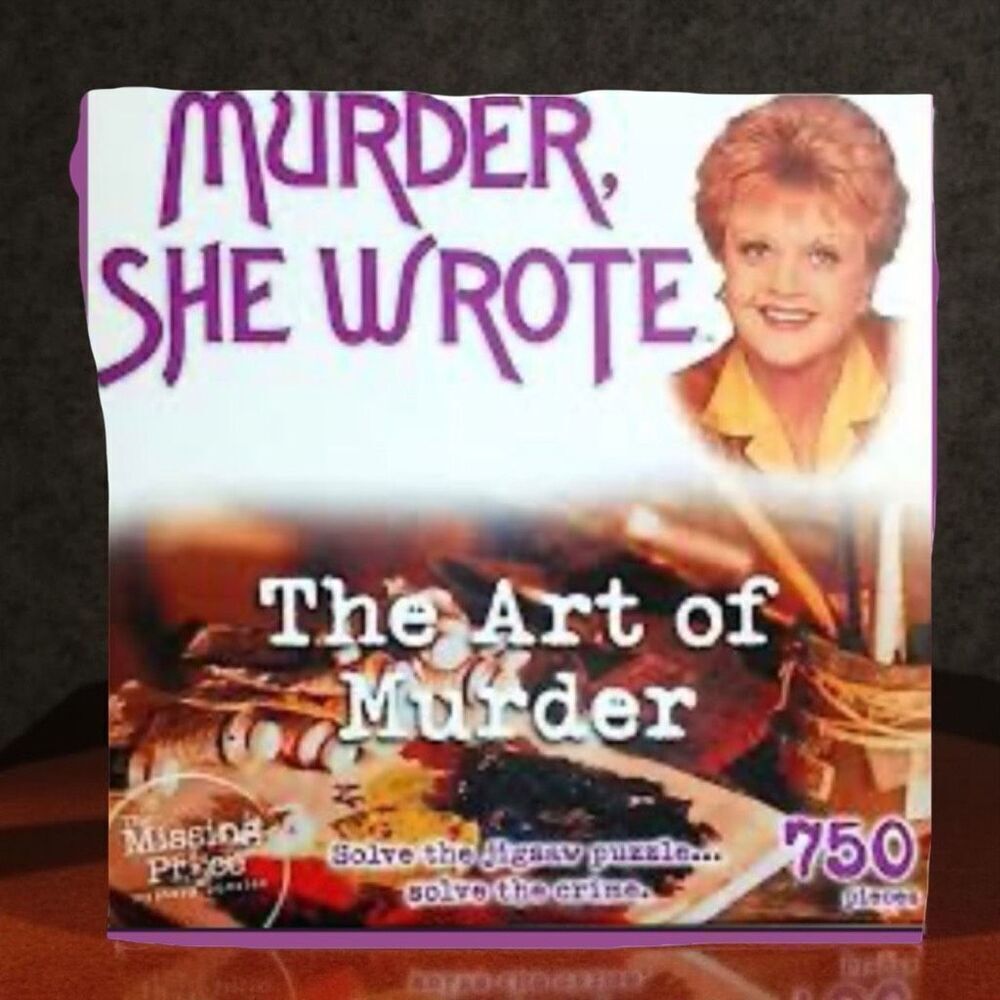 2005 Murder She Wrote: The Art of Murder Mystery Puzzle 750PC Complete W/Booklet